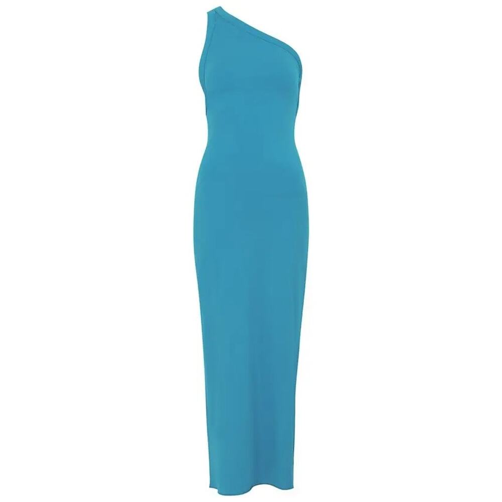 The Line By K Avalon Blue Stretch-Jersey Maxi Dress - S